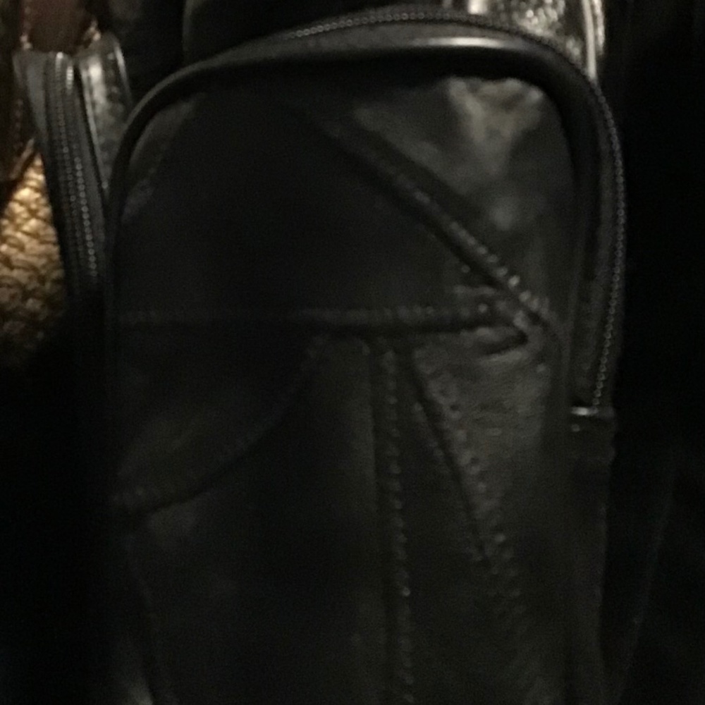 LEATHER PATCHWORK BACKPACK - Picture 4 of 7